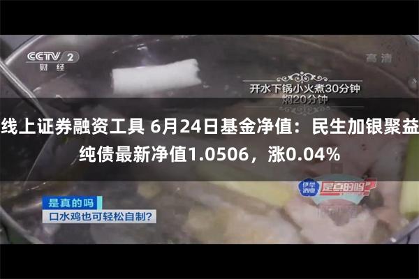 线上证券融资工具 6月24日基金净值：民生加银聚益纯债最新净值1.0506，涨0.04%