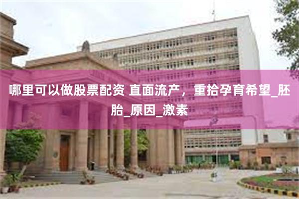 哪里可以做股票配资 直面流产，重拾孕育希望_胚胎_原因_激素