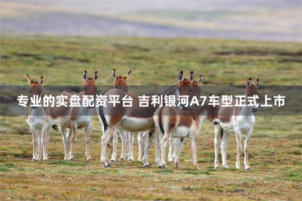 专业的实盘配资平台 吉利银河A7车型正式上市